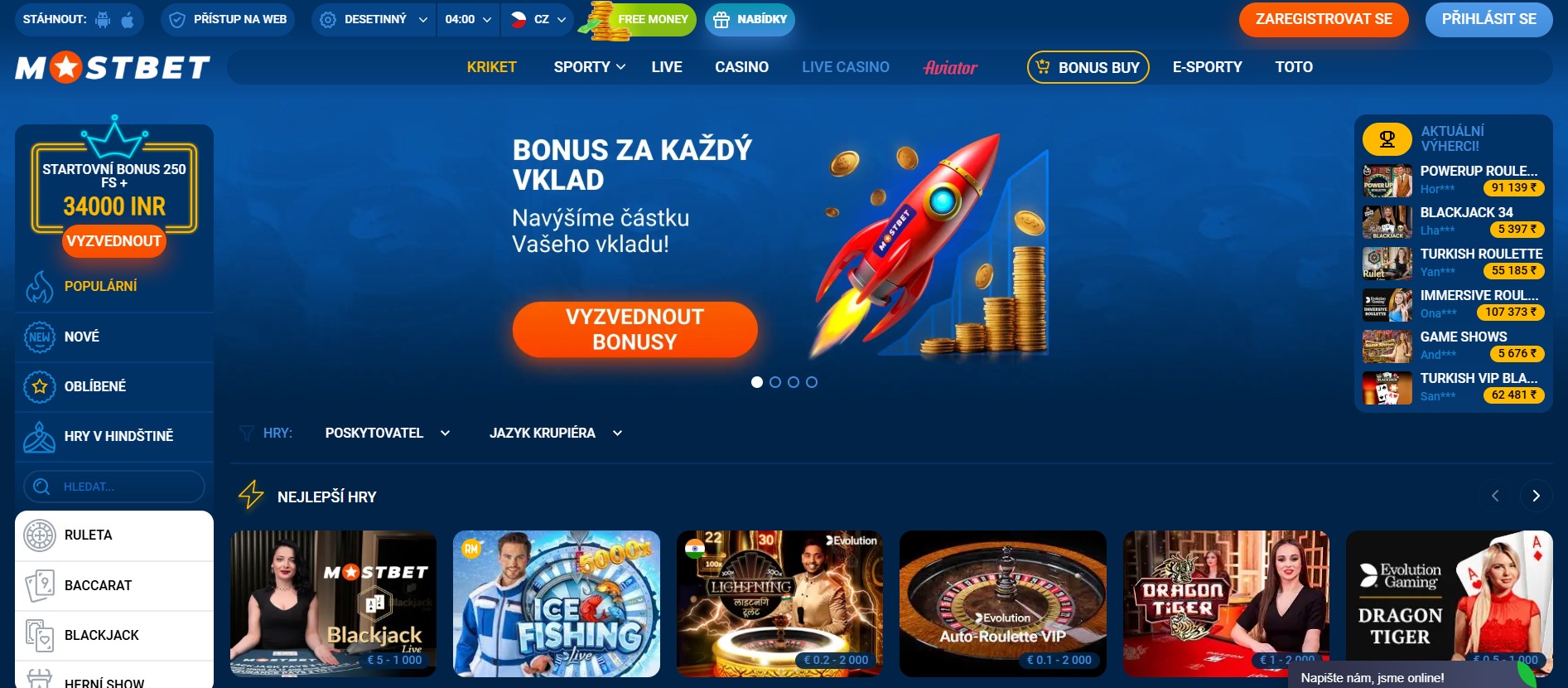Live kasino