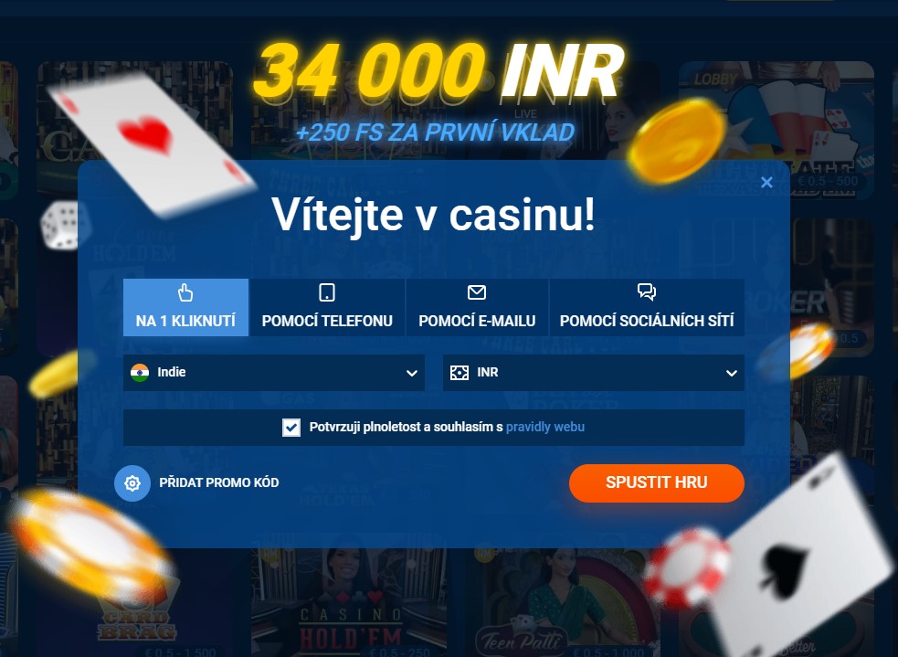 Registrace a první kroky v Mostbet